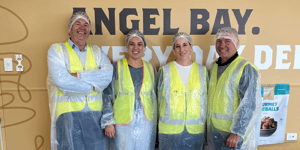 Angel Bay staff members in PPE clothing.