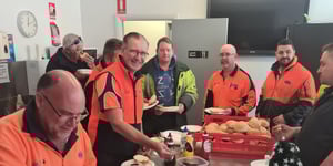 Angel Bay providing Lunch on Us for all 120 staff at the PFD WA branch.
