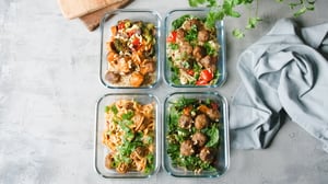 Meal Prep Featuring Meatballs